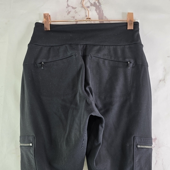 Athleta Jogger Womens 2 XS Black Headlands Hybrid Cargo Trek Pants Climbing Zip - Picture 6 of 14